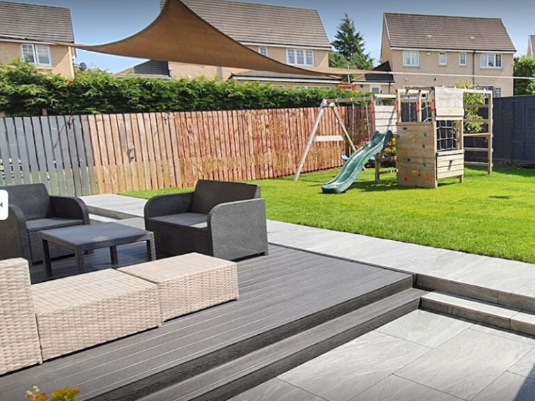 Completed patio and paving installation by GreenArt Landscapers