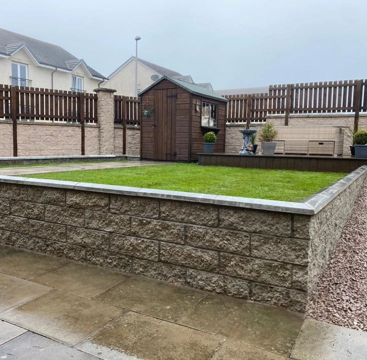 Garden Retaining Decorative Walling -GreenArt Landscapers in Aberdeenv