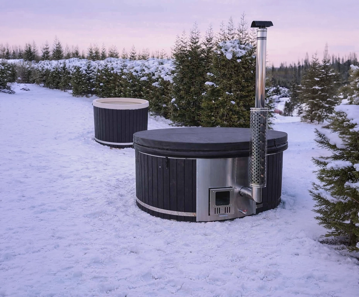 Deluxe garden hot tub installation Aberdeen Aberdeenshire